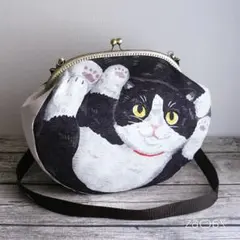 pjc/のら猫クロッチくん/がま口ころっとポーチ - メルカリ