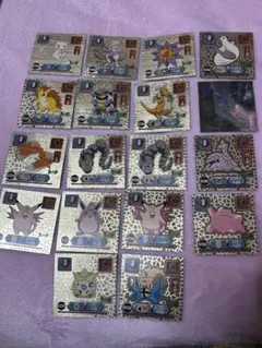 ポケモン　最強シール烈伝　スーパーデラックス　ミュウ　など　まとめ売り　18枚