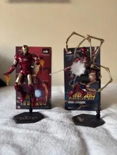ZDtoysアイアンマン マーク3 & アイアンスパイダーマン フィギュアセット
