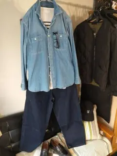 ワイド デニム 黒