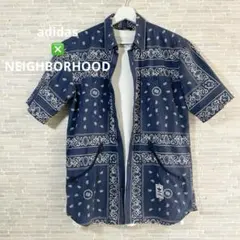 adidas × NEIGHBORHOOD ヴィンテージ加工バンダナ柄半袖シャツのサムネイル