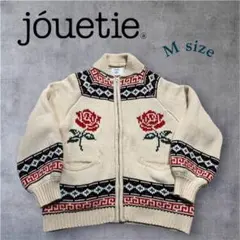 jouétie バラ　Rose 刺繍　Mサイズ カーディガン