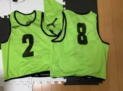 DUARIG ビブス10枚（2-11番）蛍光グリーン