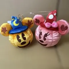 ディズニーリゾート　ぬいぐるみバッジ　ハロウィン　かぼちゃ