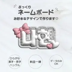 ♡ぷっくりネームボードオーダーページ♡