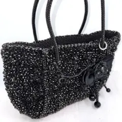 ✨美品✨ANTEPRIMA アンテプリマ ワイヤーバッグ 黒 フラワー リボン