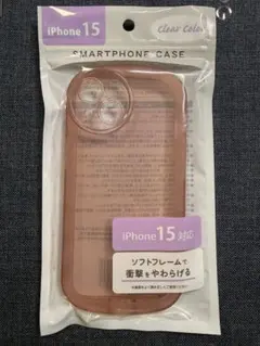 iPhone15 ケース クリア ピンク TPU ソフトケース 未使用