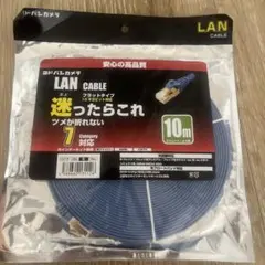 ヨドバシカメラ LANケーブル 10m フラットタイプ 10ギガビット CAT7