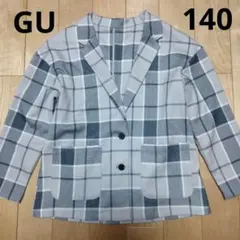 GU　オーバーサイズ　チェックジャケット