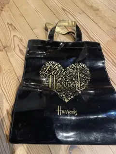 ハロッズ　エナメルバッグ