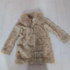 rienda ベージュ ファーコート コート