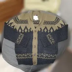BostonClub ノルディック柄カーディガン