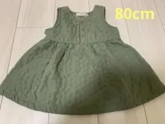 [80cm]⭐︎お花見やひな祭りコーデにも⭐︎ブランシェス キルティングワンピース