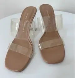 ZARA ザラ BASIC クリアサンダル ヒール サンダル 37のサムネイル
