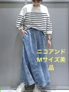 ニコアンドM夏デニムパネルスカートniko and ...美品