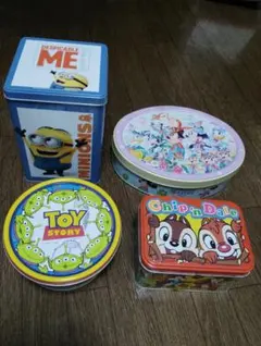 ディズニー 空き缶 4点セット