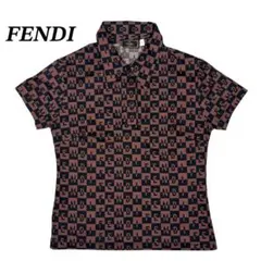 最終値下げ』FENDI ズッカ柄Tシャツ 襟付き - メルカリ