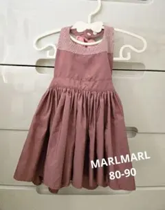MARLMARL　エプロンワンピース