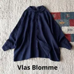 Vlas Blomme コルトレイクリネン　リボン　ドルマンワイドシャツ　比翼のサムネイル