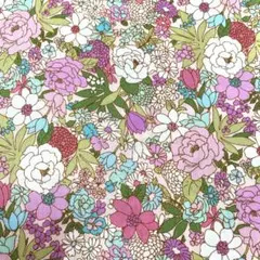 cosmo、ボタニカル、未使用、112×100、生地、花柄生地、新品、薄ピンク