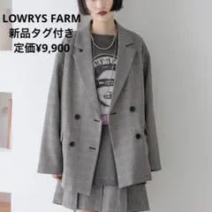 lowrys farm ラナテックダブルジャケット　グレー　チェックのサムネイル