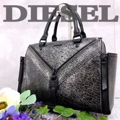 【極希少】DIESEL 2way ショルダーバッグ ハンドバッグ メタリック 極希少】DIESEL 2way ショルダーバッグ ハンドバッグ メタリック