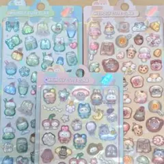 【高品質】プクプクシール3シートセット