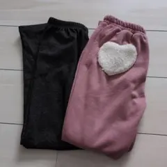 裏起毛パンツセット　 130