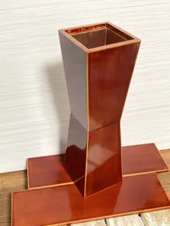 ☆飛騨伝統工芸品飛騨春慶塗　木製花器　伝統工芸　インテリア小物 オブジェ　置物