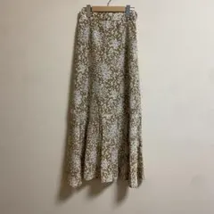 SENSE OF PLACE フレアロングスカート 花柄 【M】相当