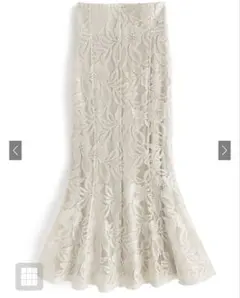 花柄レースマーメイドスカート[nh54] GRL アイボリー