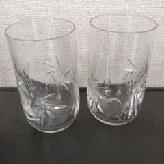 【ボヘミア】カットガラス タンブラー 2客セット