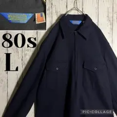 30s 40sUSネイビー プリズナージャケット woolカバーオールUSA製 