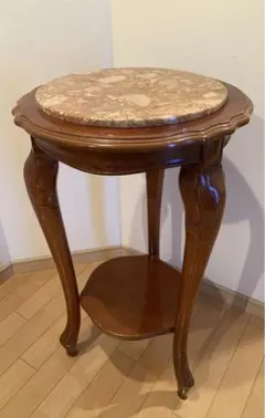 サイドテーブル　コンソール　大理石　天板　花台 猫足　イタリア製