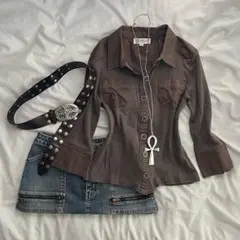 y2k グランジ 長袖