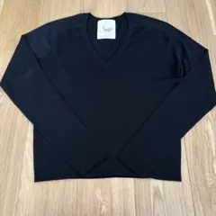 Sante by etre tokyo Vネック 長袖ニット ブラックのサムネイル