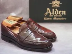 Alden 9616 6.5D コードバン バーガンディ ペニーローファーのサムネイル