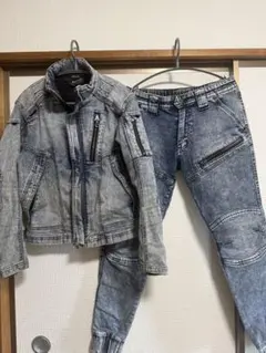 デニムジャケット パンツ セットアップ