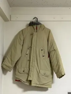 GAPkids ベージュ モッズコート フード付き ファー付き