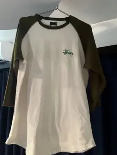 【入手困難・XL】STUSSY バックビッグロゴ ラグラン Tシャツ 七分袖のサムネイル