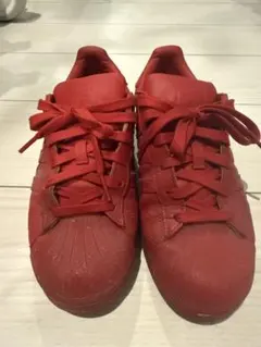 レアadidas superstar レッド スニーカー
