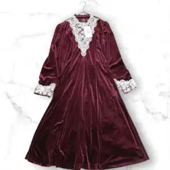 【新品未使用】axes femme nostalgie ベロアワンピース レース