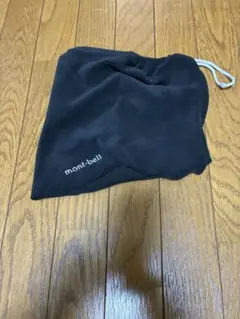 モンベル　シャミース ネックゲーター　フリーサイズ　黒　ブラック
