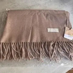 niko and... ベージュ フリンジ ストール 175×68cm