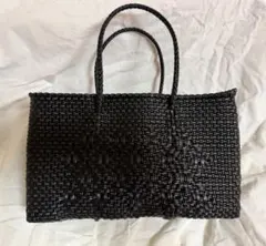 diminutivo メルカドバッグ　かごバッグ　黒