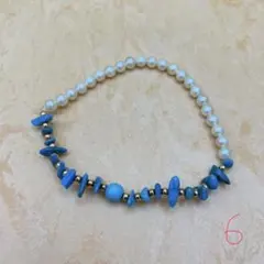 淡水パール　ターコイズ　天然石　ブレスレット 6