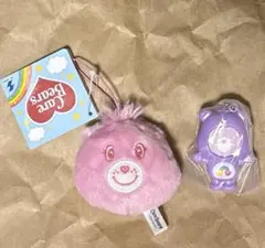 ケアベアフェイスマスコット2ガチャ　顔はめキーホルダー　ベストフレンドベア