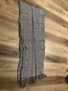 チェック柄フリンジストール