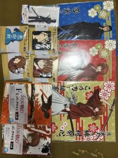 るろうに剣心 一番くじセット アクスタ　タオル コースター　クリアポスター