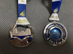 横浜マラソン 2024 2025 記念メダル 2個セット